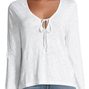 NWT J Brand Constance Long Sleeve Top in White
